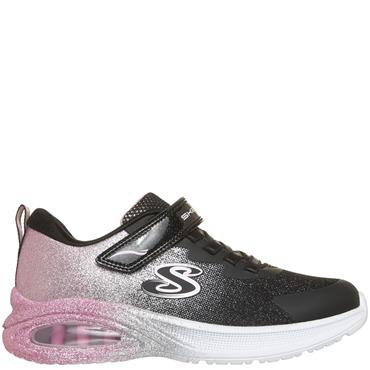 SKECHERS GIRLS MAX ADVANCE TRAINER - BLACK ROSE GOLD