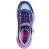 SKECHERS GIRLS TECH STRAP TRAINER - NAVY MULTI