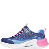 SKECHERS GIRLS TECH STRAP TRAINER - NAVY MULTI