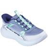 SKECHERS GIRLS WAVE SPARKLE TRAINER - LIGHT BLUE