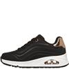 SKECHERS GIRLS UNO SHIMMER TRAINER - BLACK