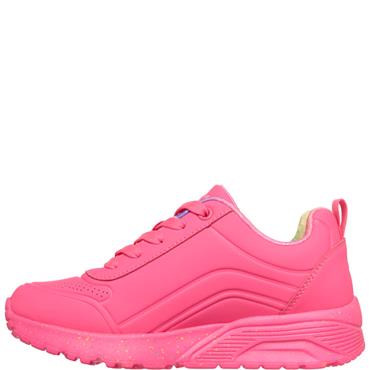SKECHERS GIRLS TRAINERS - HOT PINK MULTI