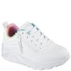SKECHERS GIRLS TRAINERS - WHITE MULTI