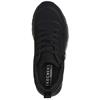 SKECHERS GIRLS UNO LITE ZIP LACE TRAINER - BLACK