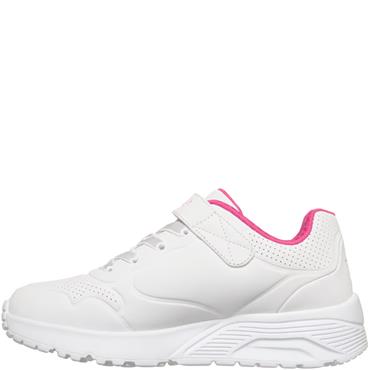 SKECHERS GIRLS TRAINERS - WHITE HOT PINK