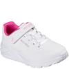 SKECHERS GIRLS TRAINERS - WHITE HOT PINK