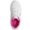 SKECHERS GIRLS TRAINERS - WHITE HOT PINK
