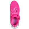 SKECHERS GIRLS UNO LITE STRAP TRAINER - HOT PINK MULTI