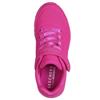 SKECHERS GIRLS UNO LITE STRAP TRAINER - HOT PINK