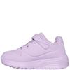 SKECHERS GIRLS UNO LITE STRAP TRAINER - LAVENDER