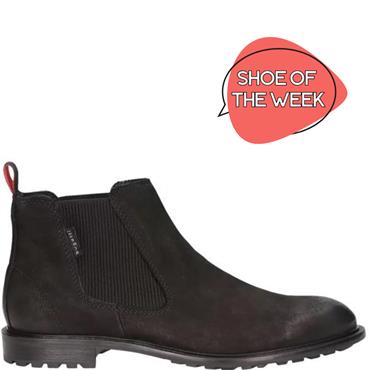 BUGATTI MENS CHELSEA ANKLE BOOT - BLACK SUEDE