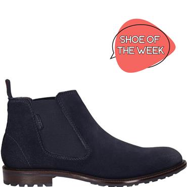 BUGATTI MENS CHELSEA ANKLE BOOT - DARK BLUE
