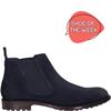 BUGATTI MENS LEATHER CHELSEA ANKLE BOOT - DARK BLUE