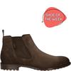 BUGATTI MENS LEATHER CHELSEA ANKLE BOOT - DARK BROWN