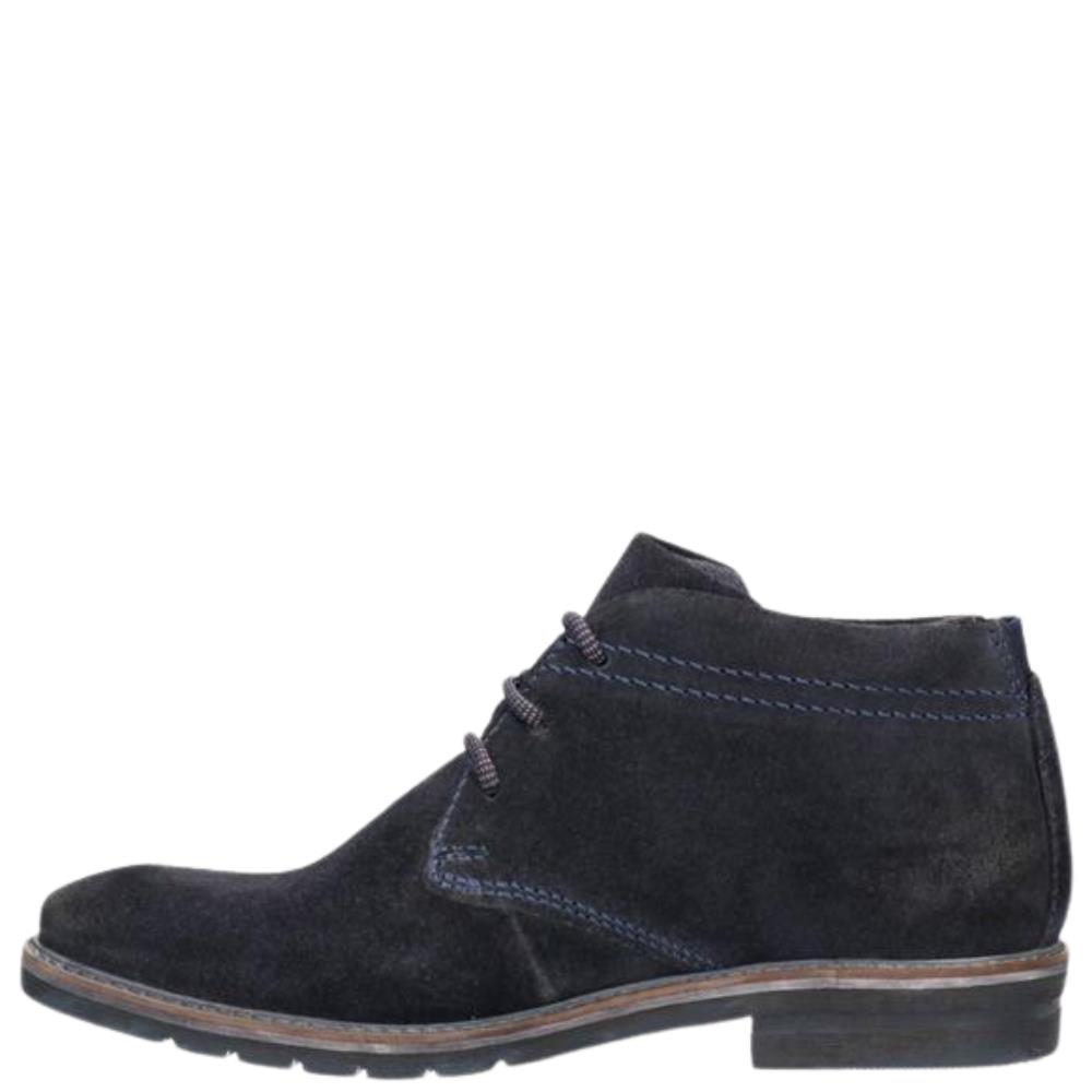 BUGATTI MENS LACE ANKLE BOOT NAVY SUEDE Paul Byron Shoes Ireland