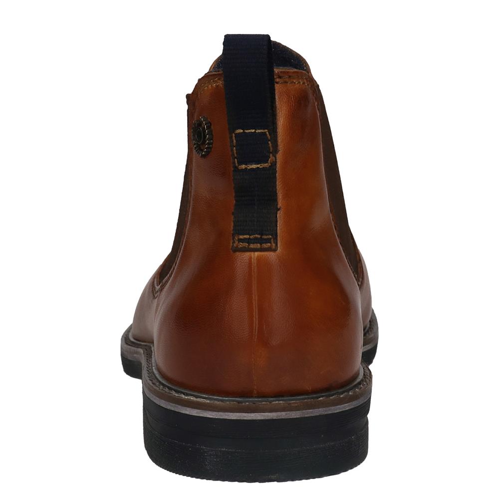 BUGATTI MENS CHELSEA ANKLE BOOT COGNAC LEATHER Paul Byron Shoes