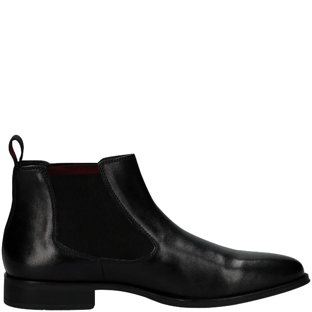 BUGATTI MENS CHELSEA ANKLE BOOT BLACK LEATHER Paul Byron Shoes