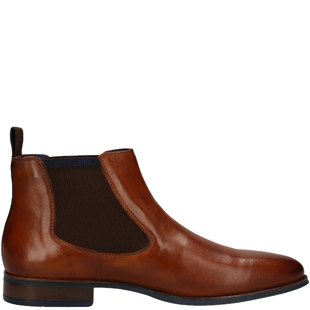 BUGATTI MENS CHELSEA ANKLE BOOT COGNAC LEATHER Paul Byron Shoes