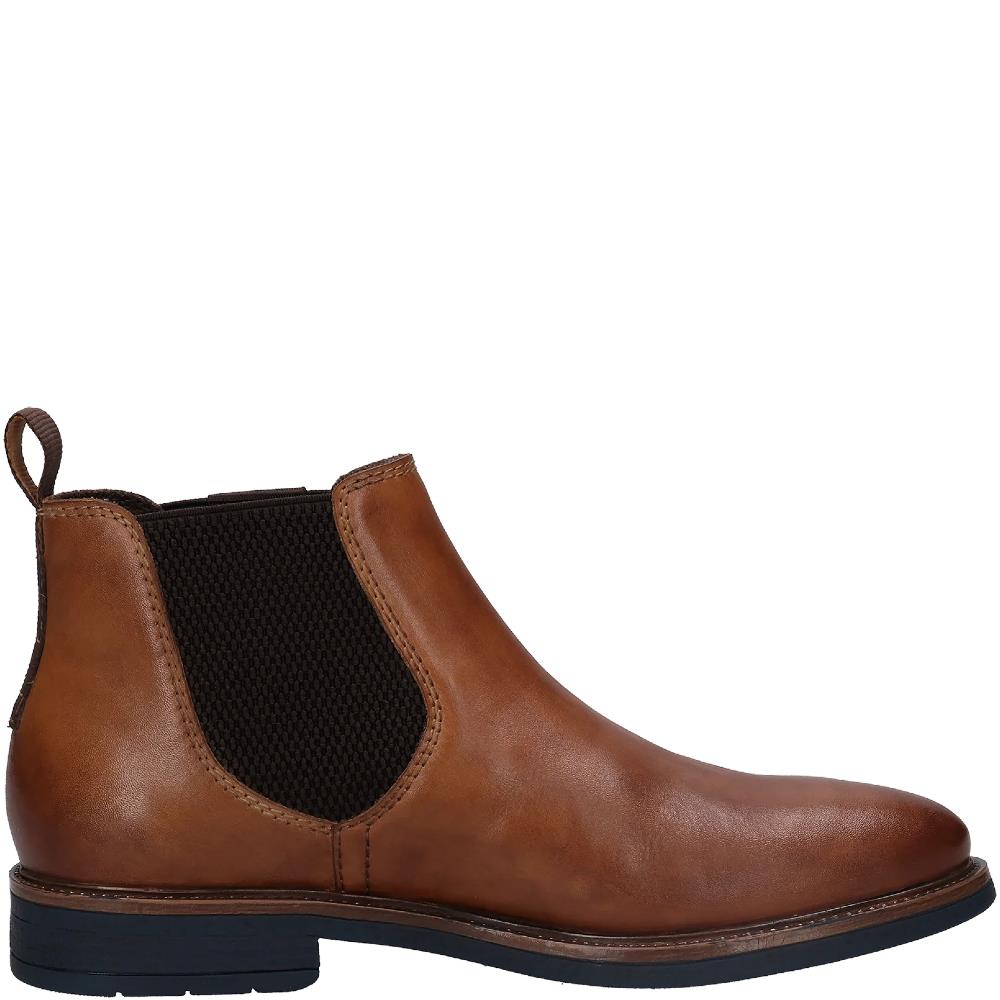 BUGATTI MENS CHELSEA ANKLE BOOT COGNAC LEATHER Paul Byron Shoes