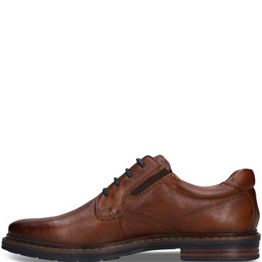 BUGATTI MENS LACE UP SHOE - COGNAC