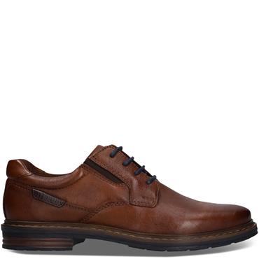 BUGATTI MENS LACE UP SHOE - COGNAC