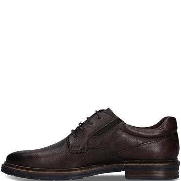 BUGATTI MENS LACE UP SHOE - DARK BROWN