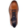BUGATTI MENS ZIP LACE ANKLE BOOT - COGNAC