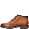 BUGATTI MENS ZIP LACE ANKLE BOOT - COGNAC