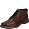 BUGATTI MENS ZIP LACE ANKLE BOOT - MID BROWN