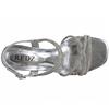 REDZ WOMENS MID HEEL STRAP SANDAL - SILVER