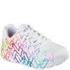 SKECHERS GIRLS TRAINERS - WHITE MULTI
