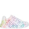 SKECHERS GIRLS TRAINERS - WHITE MULTI
