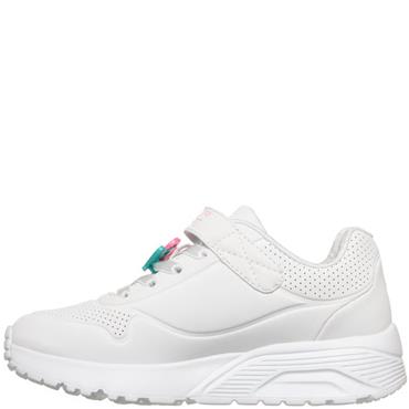 SKECHERS GIRLS TRAINERS - WHITE MULTI