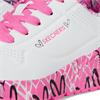 SKECHERS GIRLS UNO LITE LACE TRAINER - WHITE PINK