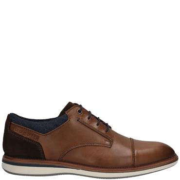 BUGATTI MENS LACE CASUAL SHOE - BROWN