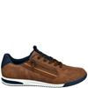 BUGATTI MENS ZIP LACE TRAINER - COGNAC