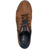 BUGATTI MENS ZIP LACE TRAINER - COGNAC