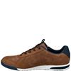 BUGATTI MENS ZIP LACE TRAINER - COGNAC