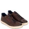 BUGATTI MENS ZIP LACE CASUAL SHOE - DARK BROWN