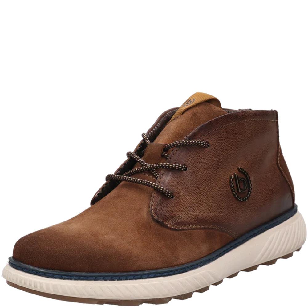 BUGATTI MENS LACE ANKLE BOOT COGNAC Paul Byron Shoes Ireland