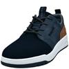 BUGATTI MENS LACE CASUAL SHOE - DARK BLUE