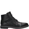 BUGATTI MENS FUR LINED ZIP LACE BOOT - BLACK