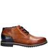 BUGATTI MENS ZIP LACE ANKLE BOOT - COGNAC