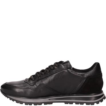 BUGATTI MENS ZIP LACE CASUAL SHOE - BLACK