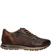 BUGATTI MENS ZIP LACE CASUAL SHOE - BROWN