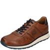 BUGATTI MENS ZIP LACE CASUAL SHOE - COGNAC