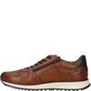 BUGATTI MENS ZIP LACE CASUAL SHOE - COGNAC