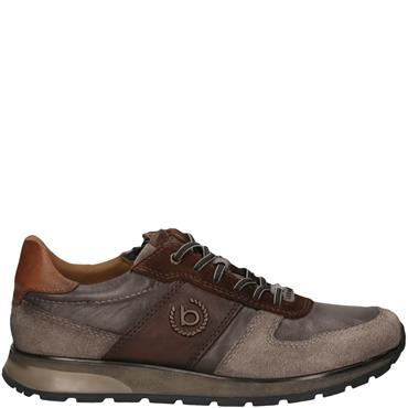 BUGATTI MENS ZIP LACE CASUAL SHOE - DARK GREY