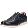BUGATTI MENS ZIP LACE CASUAL SHOE - DARK BLUE