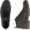 RIEKER MENS SUEDE LACE ZIP BOOT - GREY